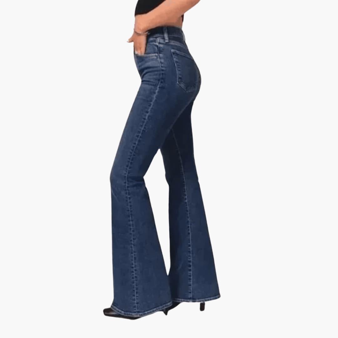 Women's High-Waisted Stretch Bootcut Flare Jeans