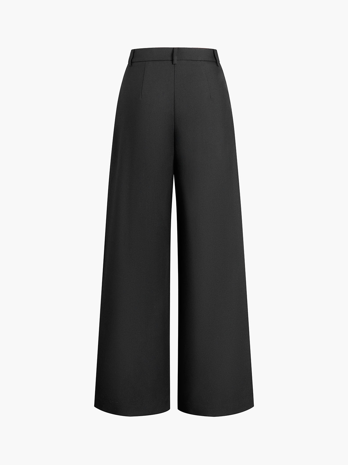 Women's Pleated High-Waisted Wide-Leg Trousers