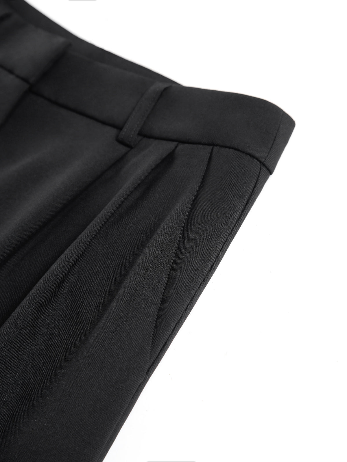 Women's Pleated High-Waisted Wide-Leg Trousers
