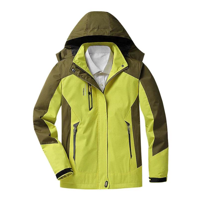 Women's Hooded Colour Block Windbreaker Jacket