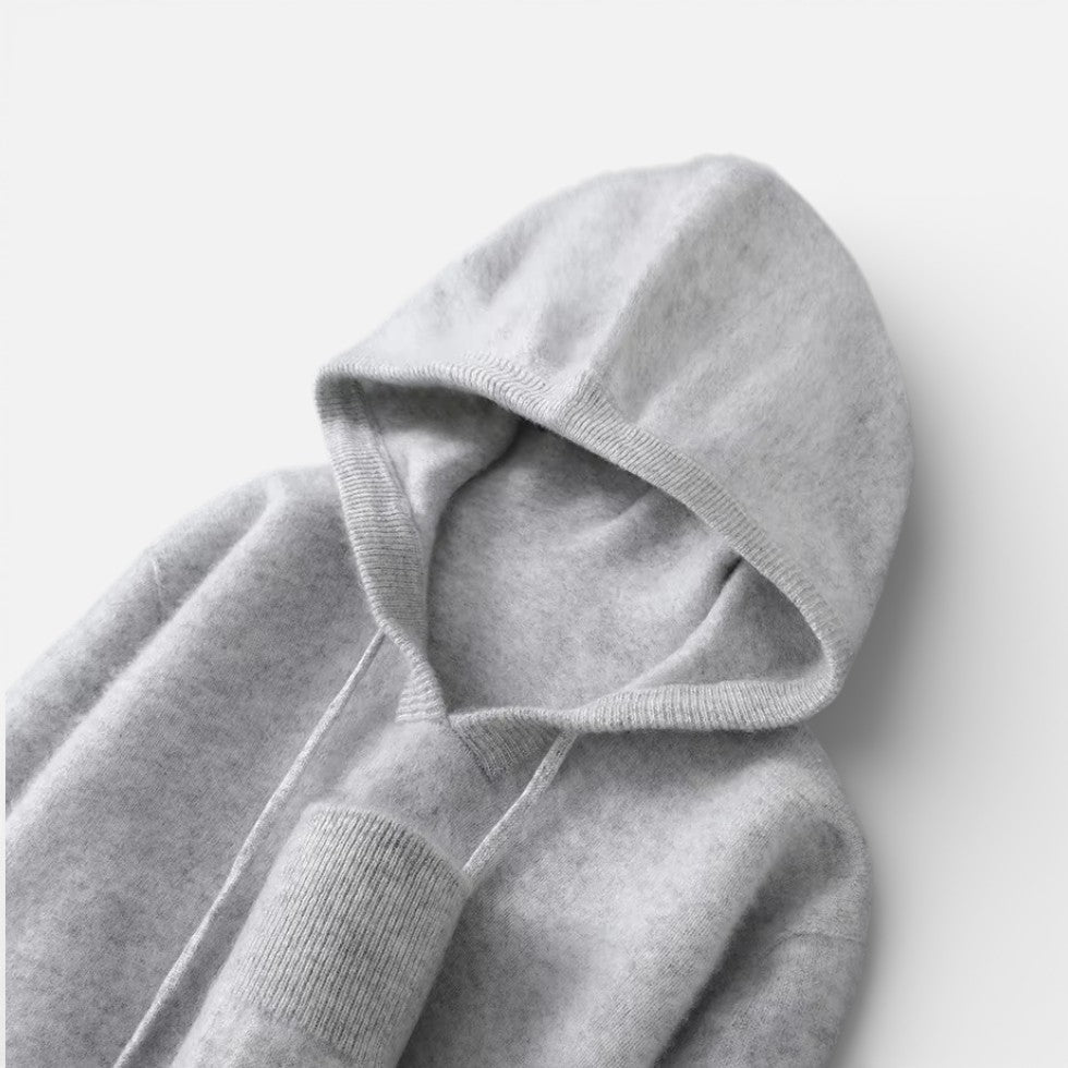 Women's Knitted Hoodie Jumper