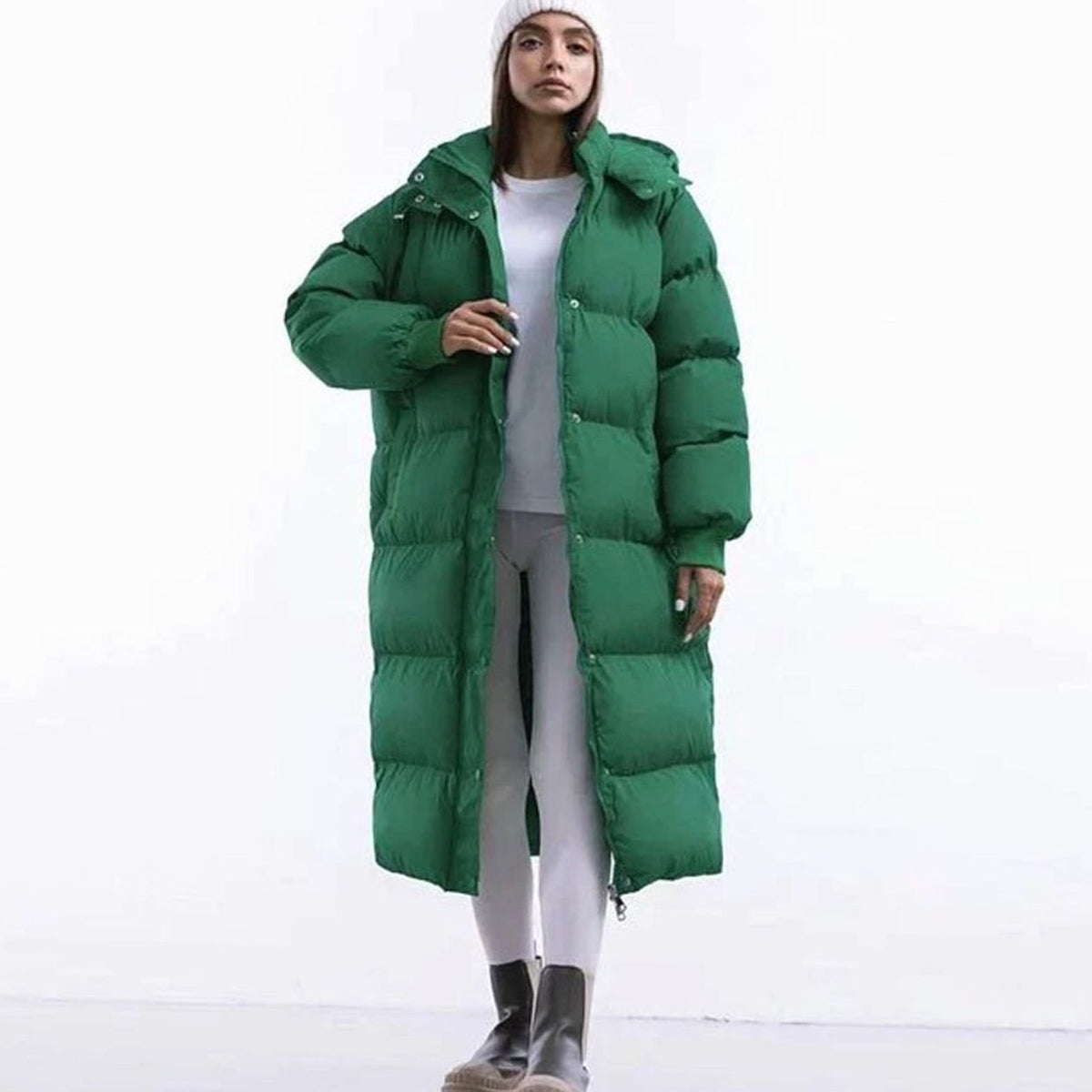 Women's Oversized Hooded Maxi Puffer Coat
