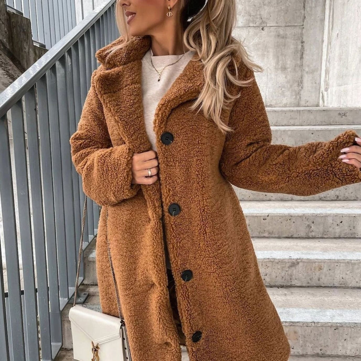 Women's Oversized Teddy Long Winter Coat