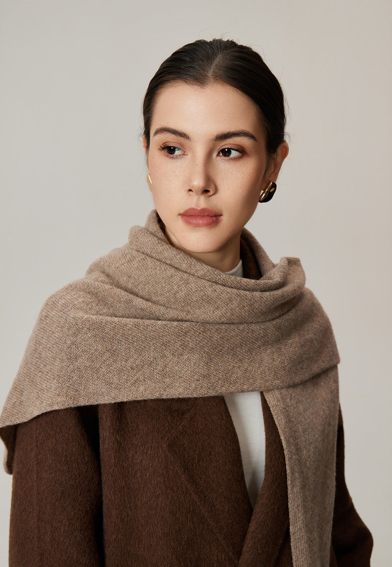 Women's Oversized Knitted Triangle Scarf