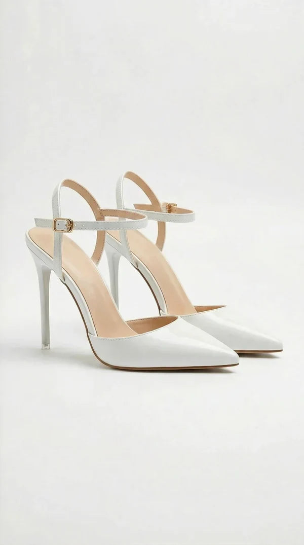 Women's Pointed Toe Ankle Strap Stiletto Heels