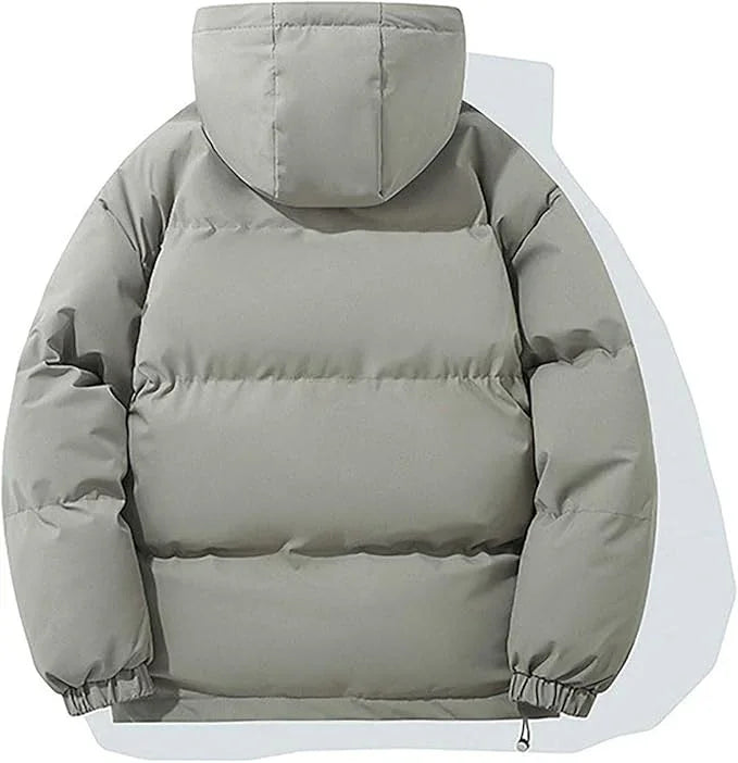 Women's Hooded Puffer Jacket with Zip