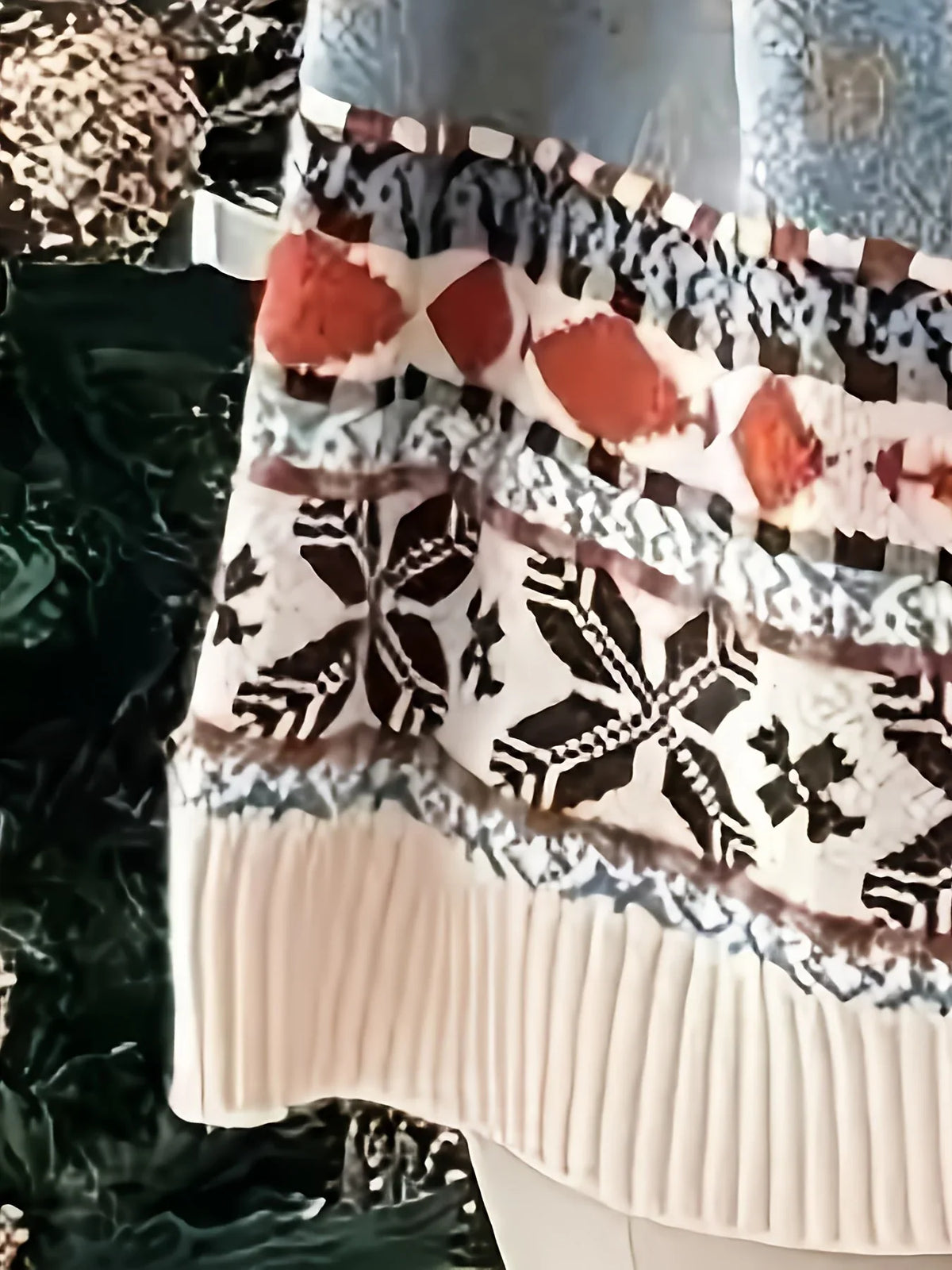 Women's Christmas Jumper Fair Isle Reindeer Oversized