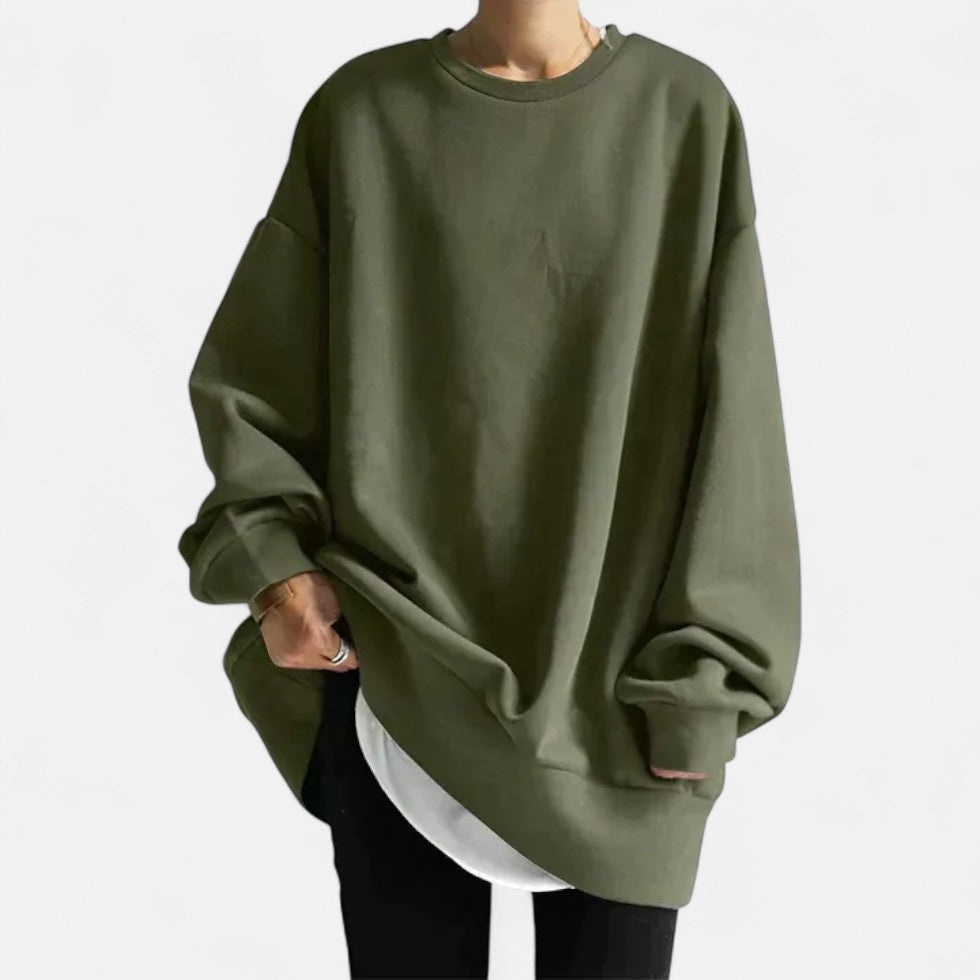 Women's Oversized Crew Neck Sweatshirt