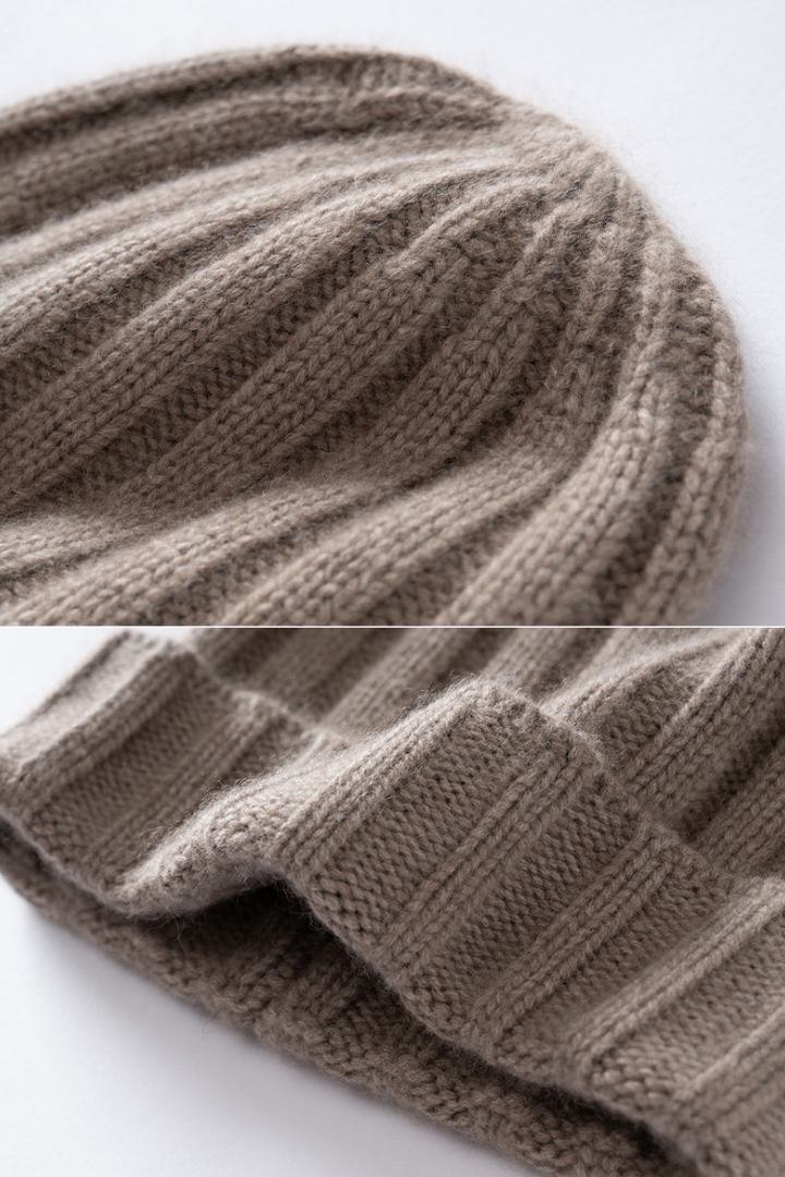 Women's Chunky Rib Knit Turn-Up Beanie