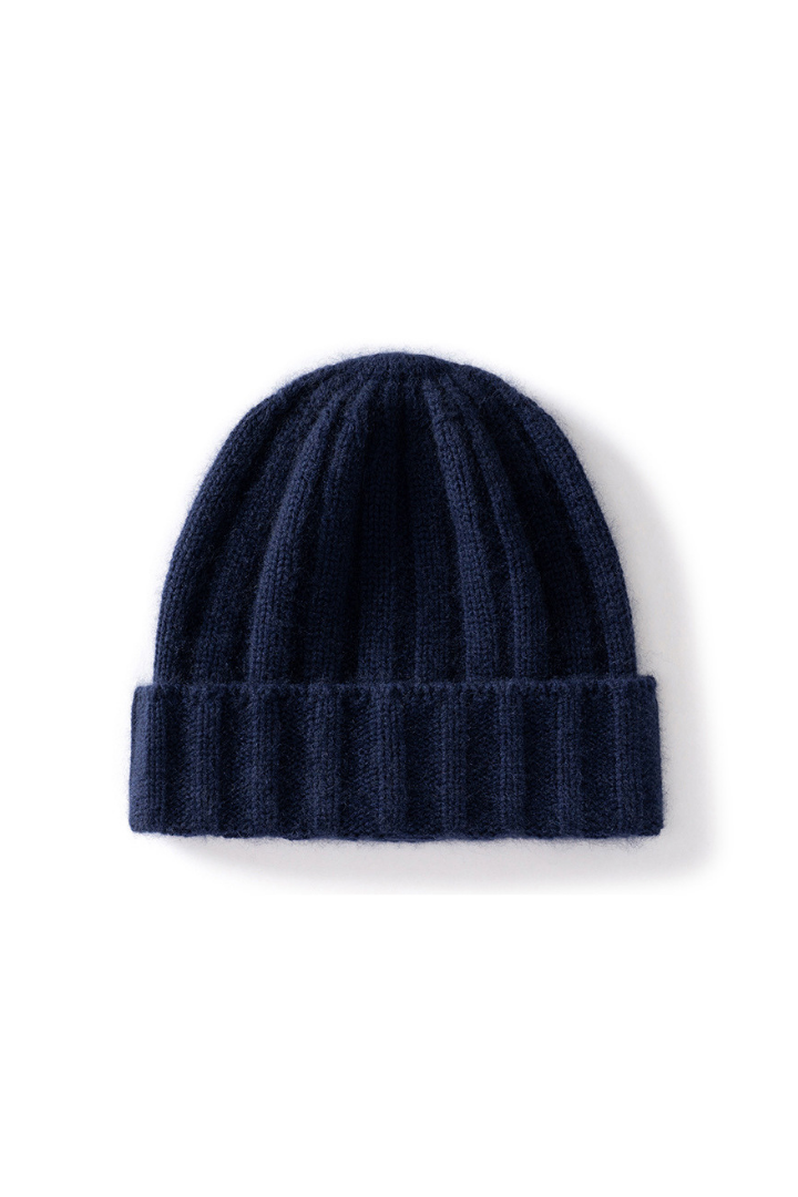 Women's Chunky Rib Knit Turn-Up Beanie