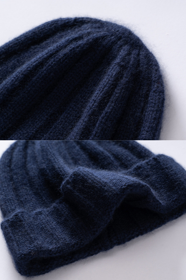 Women's Chunky Rib Knit Turn-Up Beanie