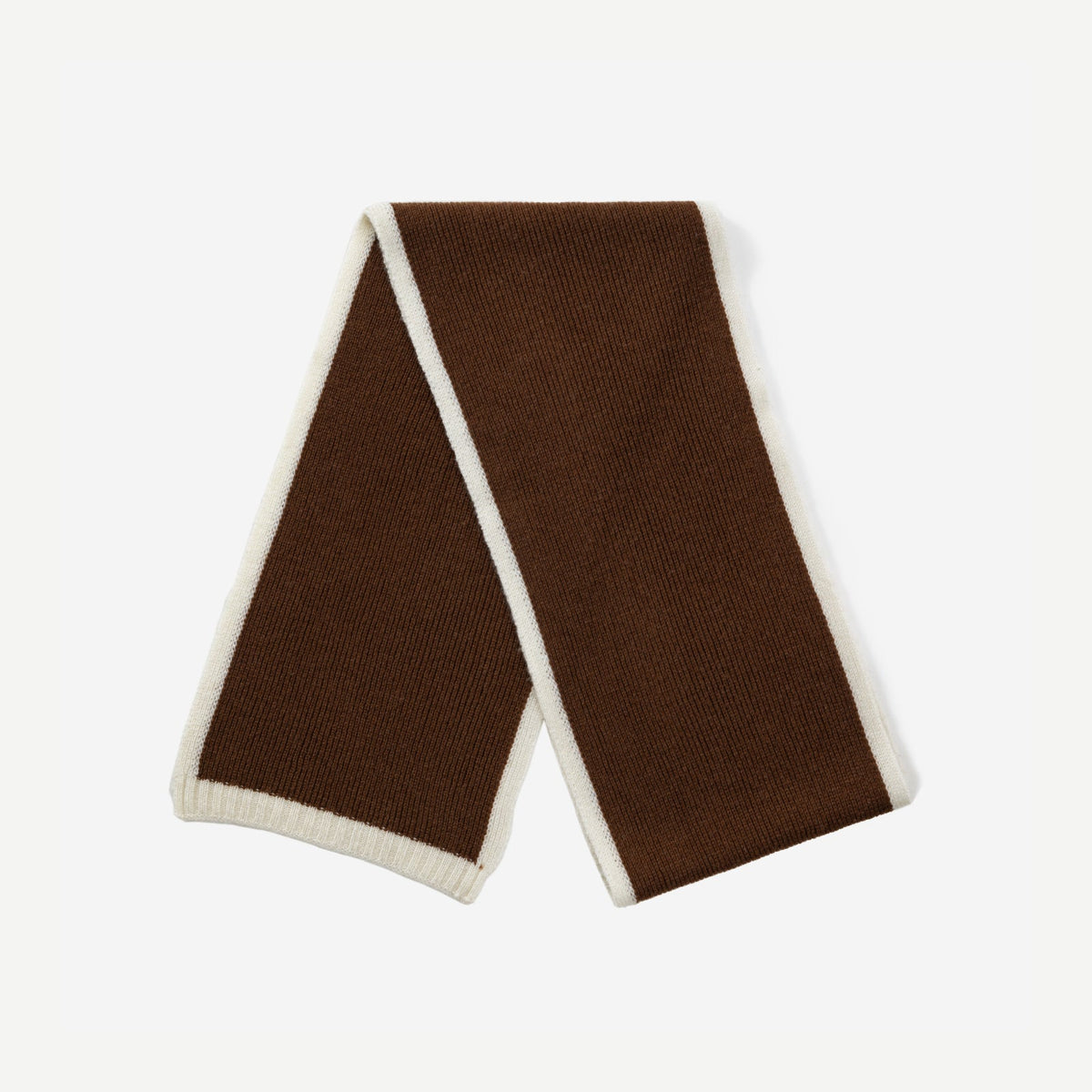 Women's Slim Knit Scarf with Contrast Trim
