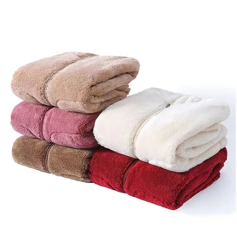Women's Fleece Zip-Up Hoodie with Patch Pockets
